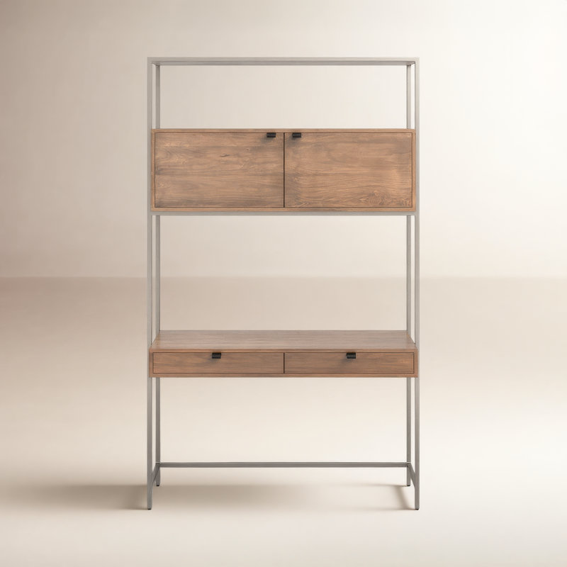 Trey Solid Wood Writing Desk, Auburn Poplar