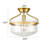 Vandorn Glass Semi Flush Mount
