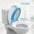 2-in-1 Dual Seat 19 Inch  PP Toilet Seat Elongated Soft Close Quick Install-120320085