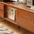 Simple design sense retro solid wood TV cabinet
