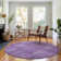 Premium Machine Washable Prisco Purple Rug