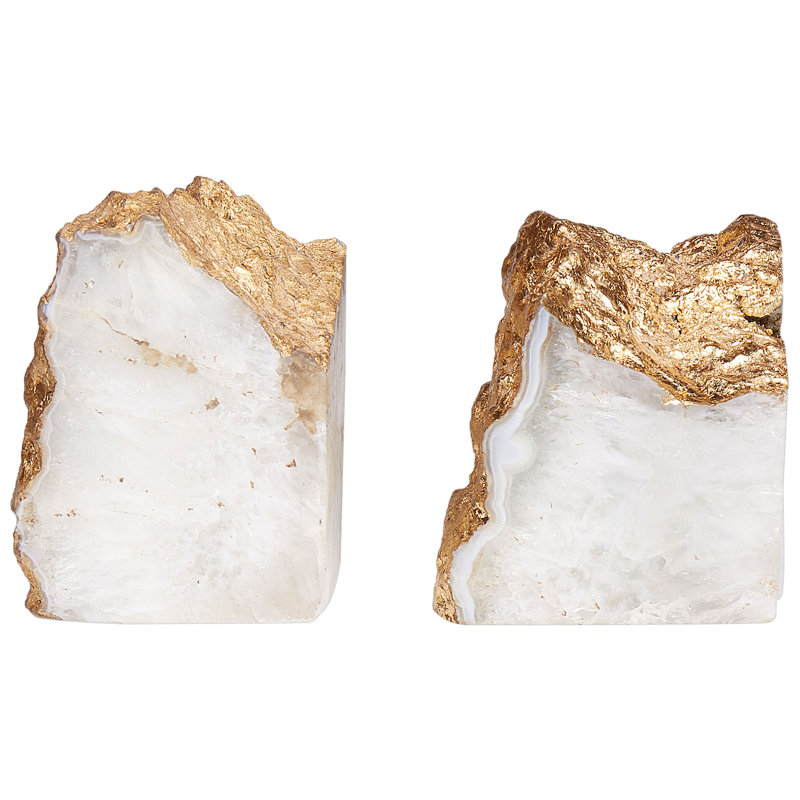 Agate / Geode Bookends
