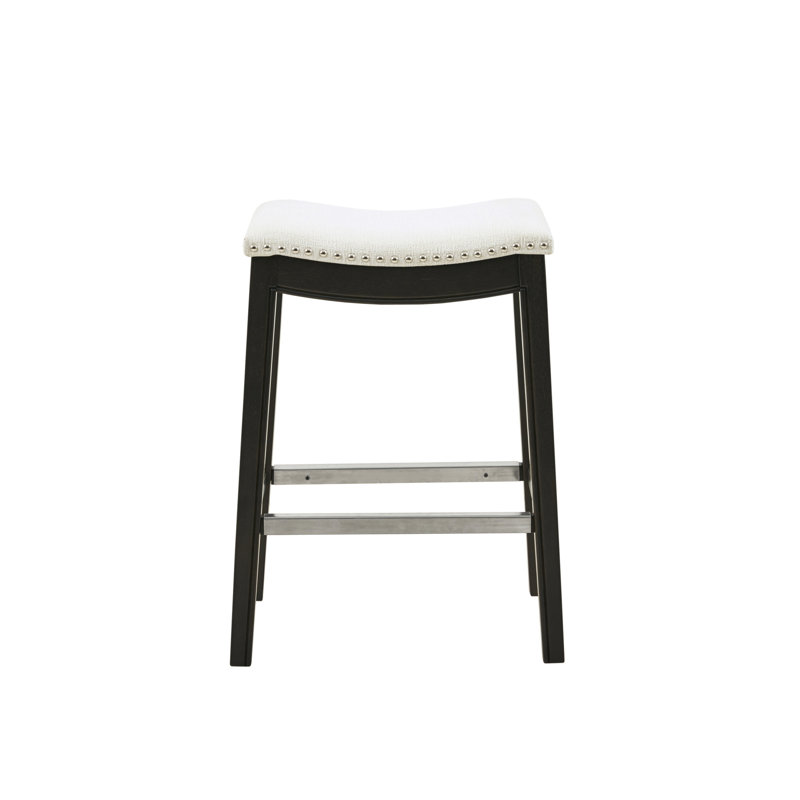 Tabouret de comptoir Saddle, Crème, crème, Crème, crème