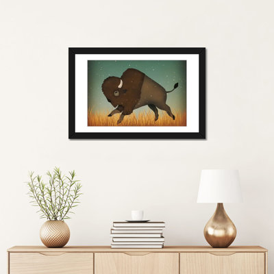 Bison américain (Buffalo), impression sur toile tendue
