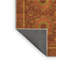 Tapis orange / brun en laine et polyester à tissage machine abstrait-2145622493
