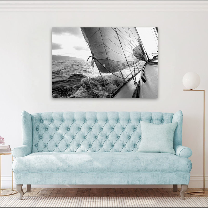 Vagues - photographie, bateaux, voiliers, art, H 40 po x l 60 po