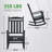 Bergues All-weather Resistant Hdpe Plastic Oversize Rocking Adirondack Chair