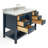 Magnolia 49" Single Bathroom Vanity Set-2125836829