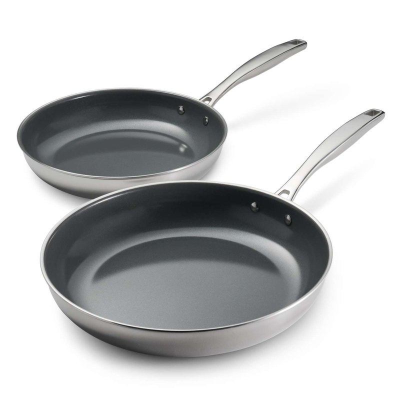 Stainless Steel Non-Stick Frying Pan Set