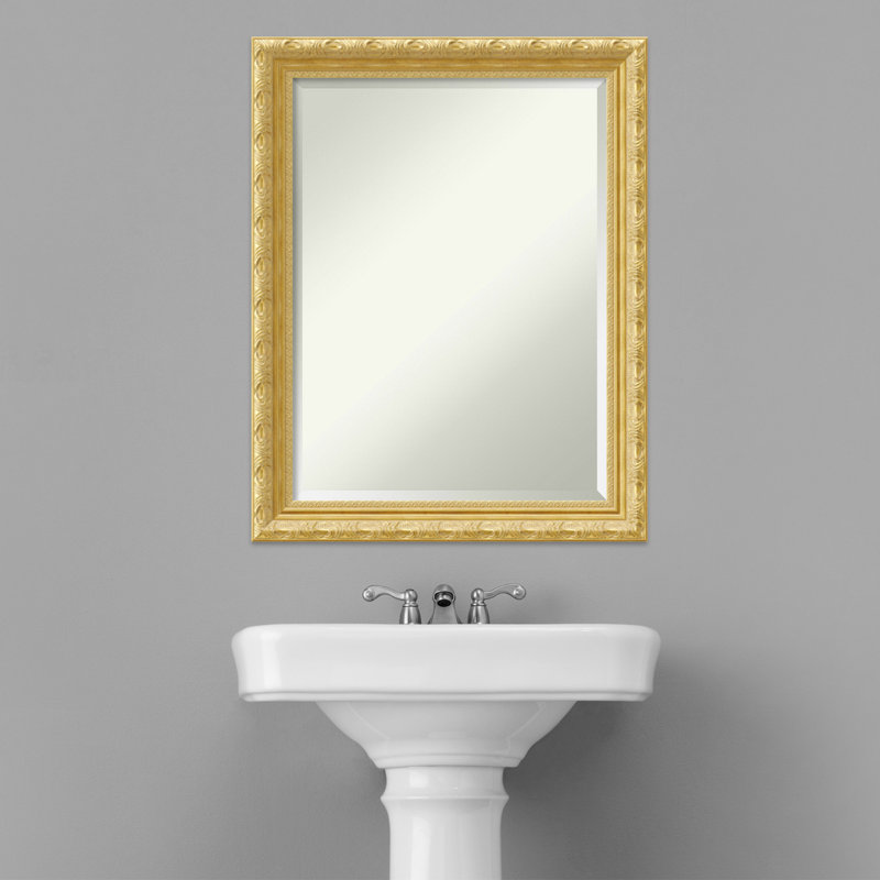 Presson Wood Flat Wall Mirror, 27.88" H x 21.88" W