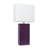 21" Leather Base Table Lamp with White Rectangular Linen Shade-1245374062-1245357775-1218488729