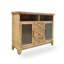 Console rectangulaire en bois manufacturé brun massif