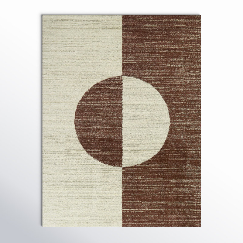 Clemence Modern Geometric Area Rug, Rectangle 5'3" x 7'