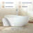 63'' x 38'' Freestanding Soaking Solid Surface Bathtub-107732111