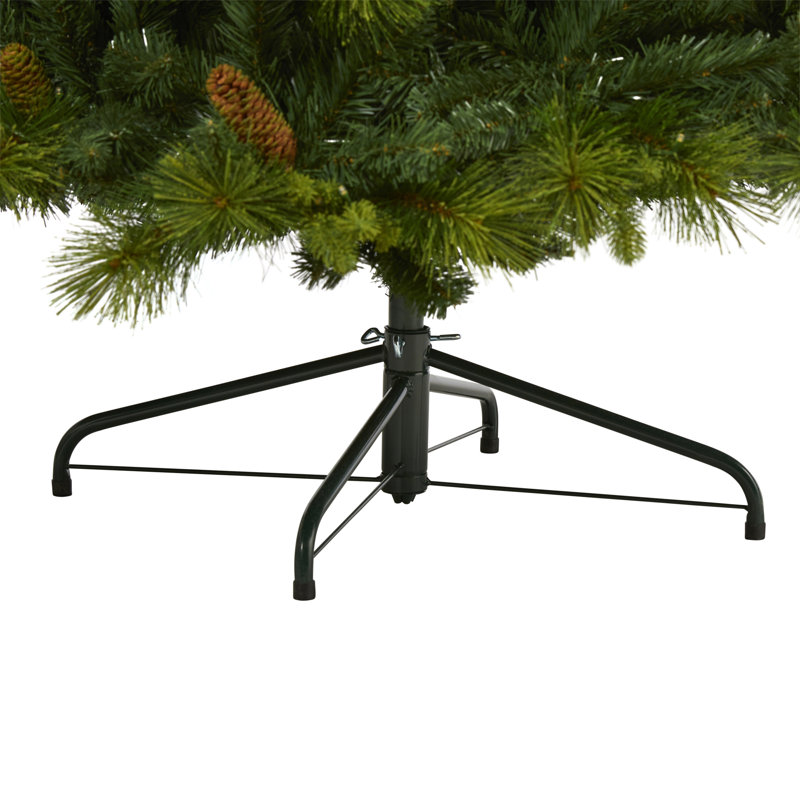 Lighted Artificial Pine Christmas Tree, 7.5' H