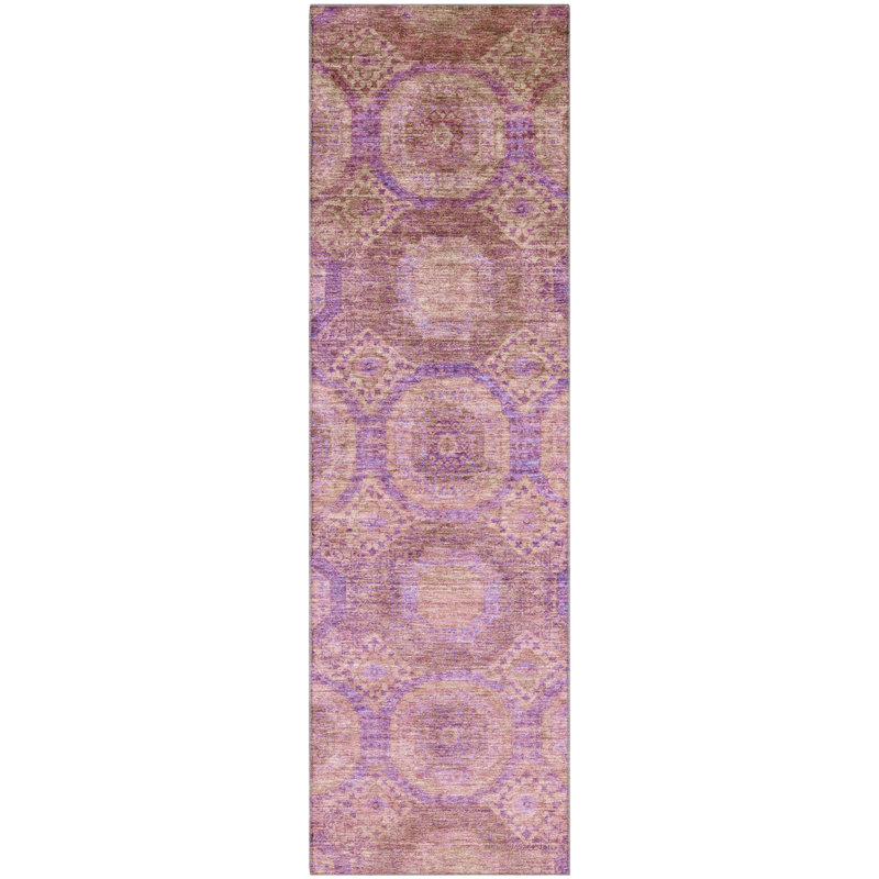 Premium Machine Washable Mayfield AMF1925 Panels Rug, Runner 2'3" x 7'6"