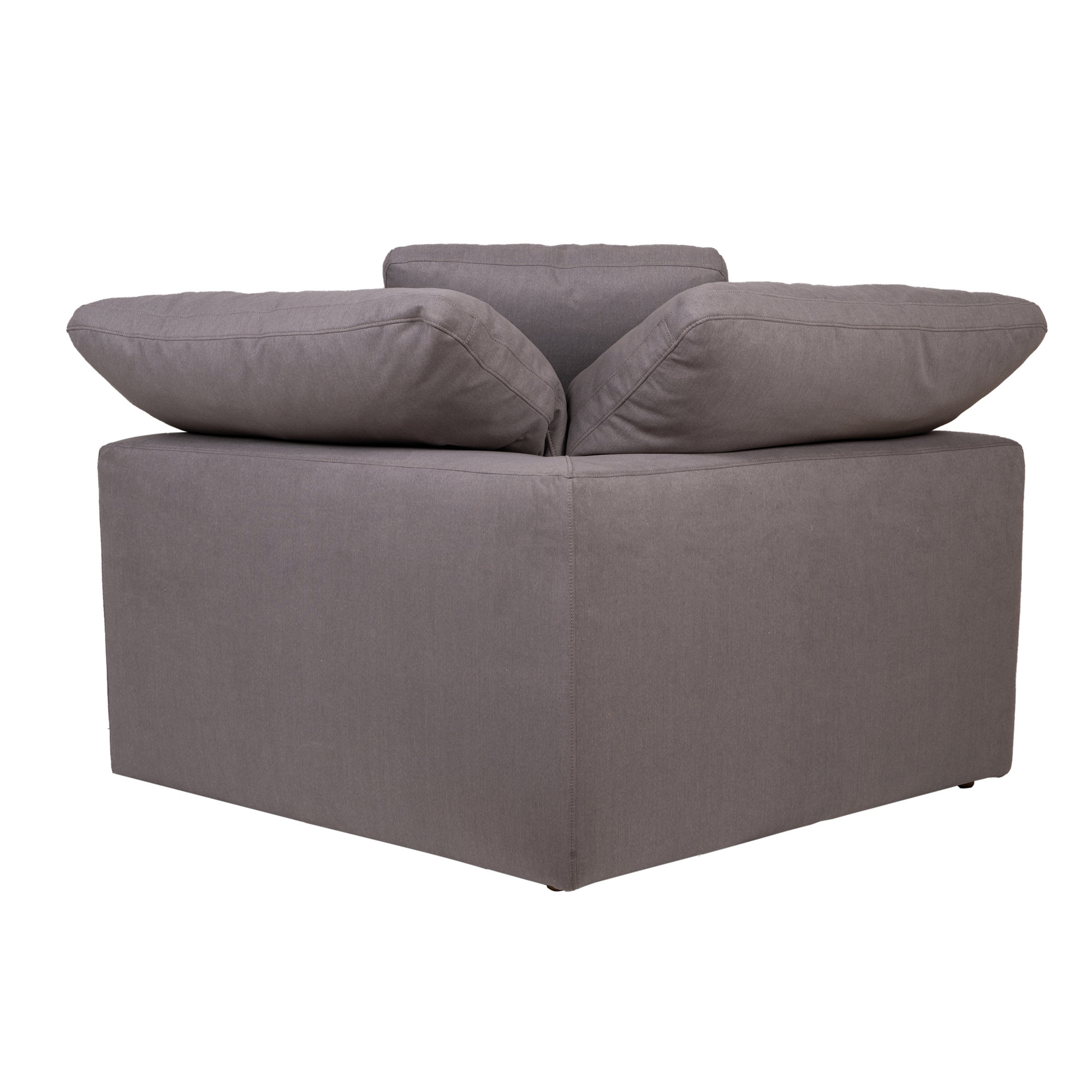 Tila Upholstered Accent Chair, Light Gray