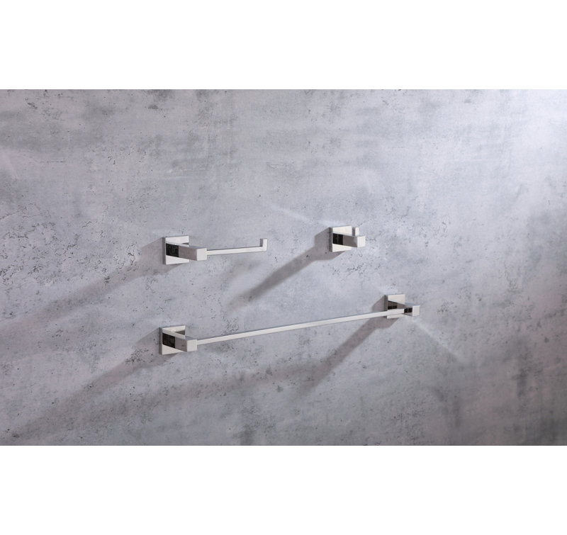 Ensemble de quincaillerie de salle de bain 3 pièces Isla, Chrome