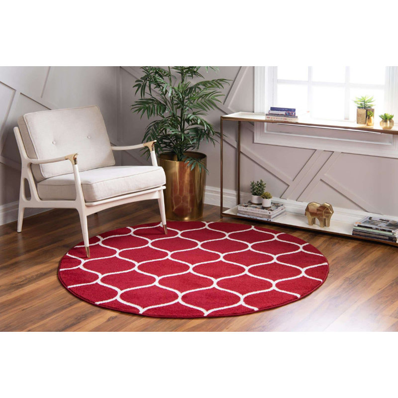Tellaro Abstract Indoor Rug, Round 5'