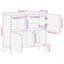 Solid Wood Rectangle Accent Cabinet