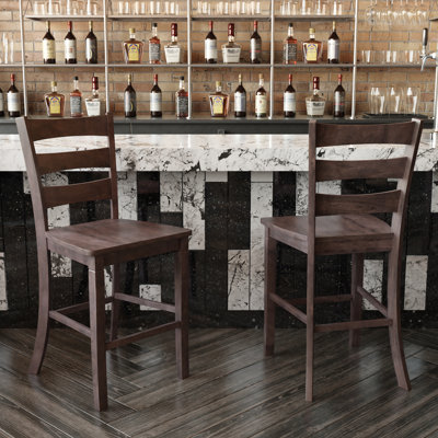 Tabouret de bar à hauteur de comptoir en bois de qualité commerciale