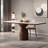 Ash Wood Rock Slab Rectangular Dining Table Sets-105912813