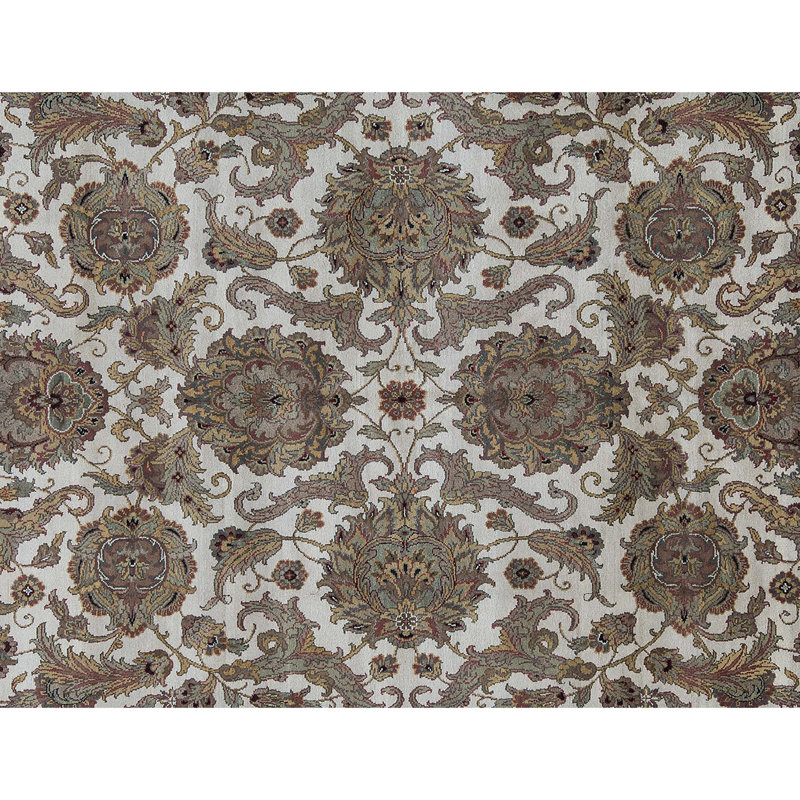 Royal Crown Magnolia Wool Oriental Area Rug, Rectangle 4' x 6'2"
