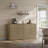 Cesiro 66.3'' W Sideboard With 4 Fluted Doors And Adjustable Shelves-587262039