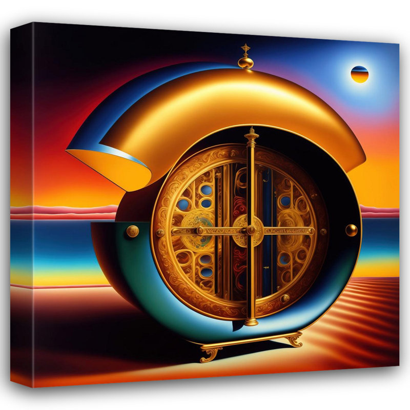 " Time Machine Dali 3 " by Stephen Chambers, 15" W x 15" H