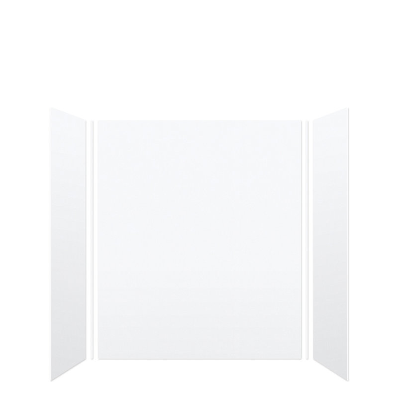 SaraMar 60 W 36 D 72 H Glue Up Solid Surface Wall