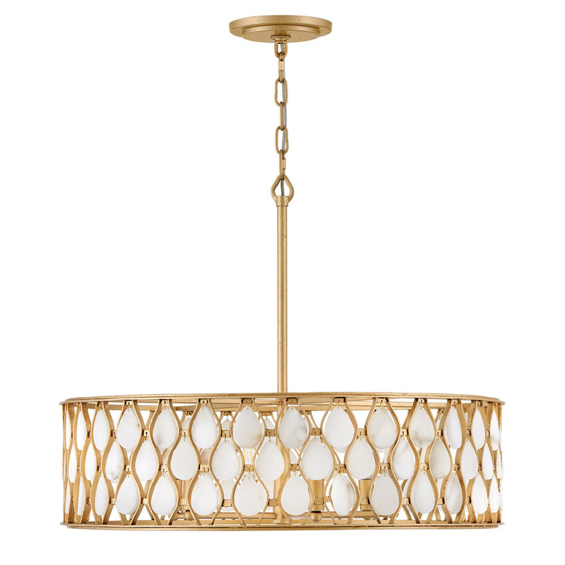 ESTIE Flush Mount, 8" H x 28" W x 28" D, 6