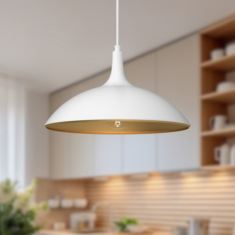 Tabitha 1 - Light Single Pendant, White