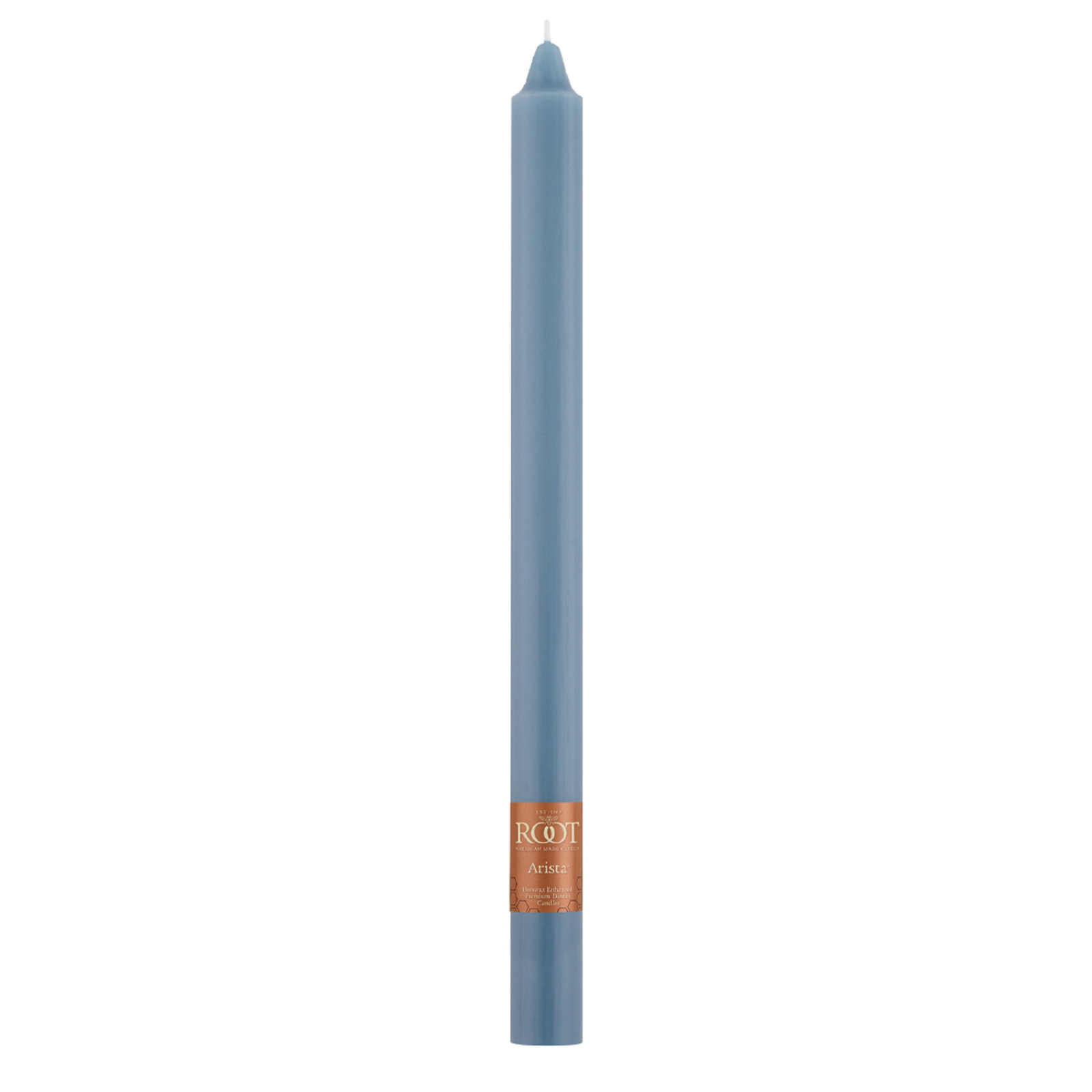 Root Candles Unscented Taper Candle, 12" H x 0.88" W x 0.88" D, Blue