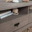 Table basse à plateau relevable, finition brune