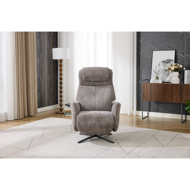 Rowden Electric Swivel Reclining Massage Chair , Stone