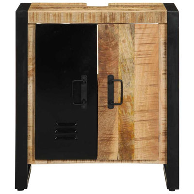 Bathroom Cabinet 55 X 35 X 60 Cm Solid Reclaim Wood