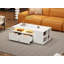 Brivon Modern LED Coffee Table With Ample Storage And Durable Particleboard Construction-125529225