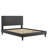 Modway Yasmine Channel Tufted Performance Velvet Platform Bed-1221196279-1221196261