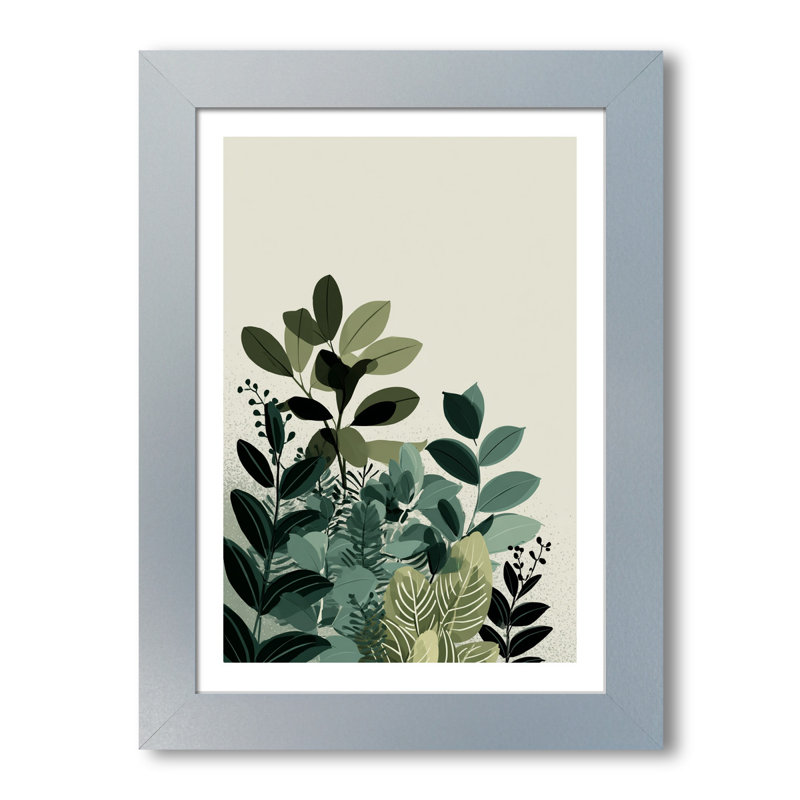 Scandinavian Botanical Eucalyptus Giclee Art Print - Minimal Nordic Wall Art, Home Decor Fine Plant Illustration in Sage and Teal Tones 1 Piece Wall Art