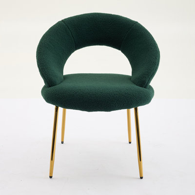 Ensemble de 1 chaise de salle à manger en tissu Teddy
