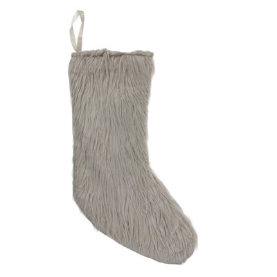 Chaussette de Noël 17,5 po Taupe