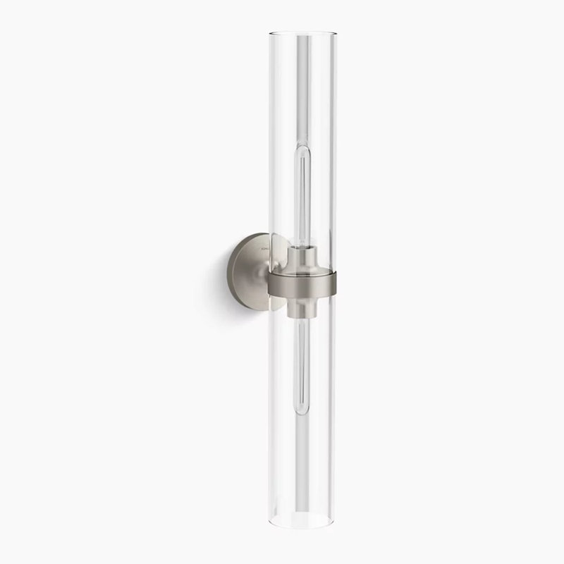 Luminaire de meuble-lavabo d'intérieur 2 lumières Purist ™, homologué UL, H 29,3125 po x l 4,75 po x P 6,875 po