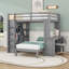 Lit superposé avec bureau, tablettes intégrées et garde-robe-1934919550-1934919551