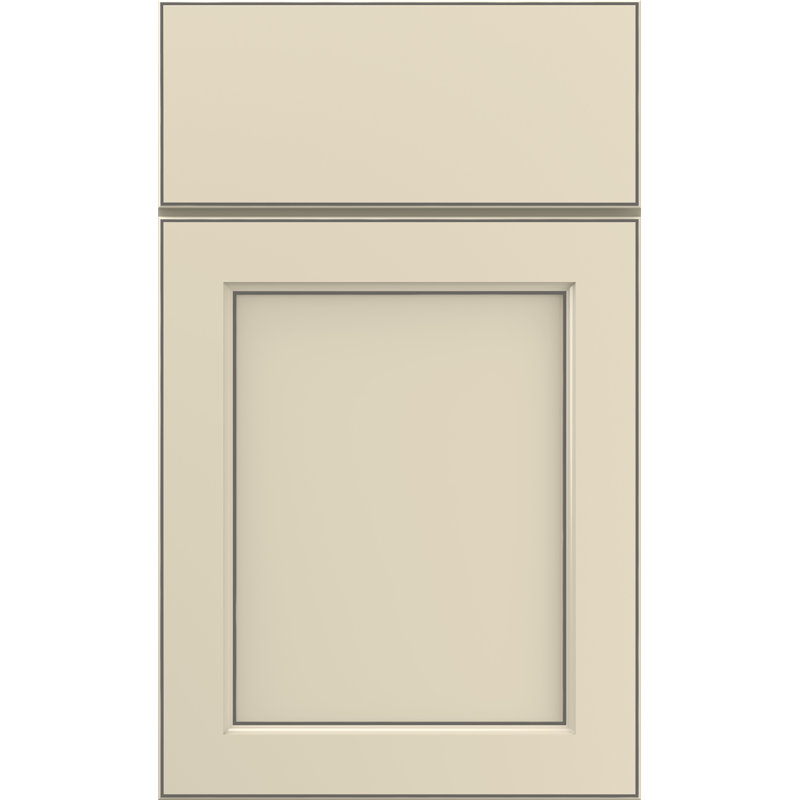 Dwelling Value Carabel Door Sample, Parchment/Nickel Glaze, Maple