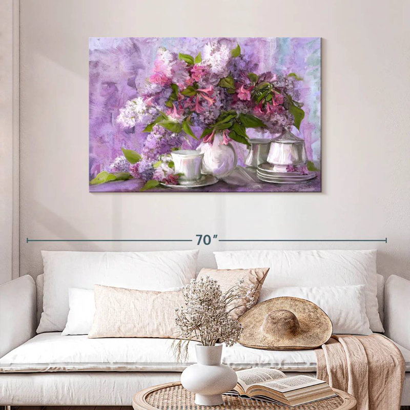 Fleur de lilas Harnek, H 30 po x l 45 po