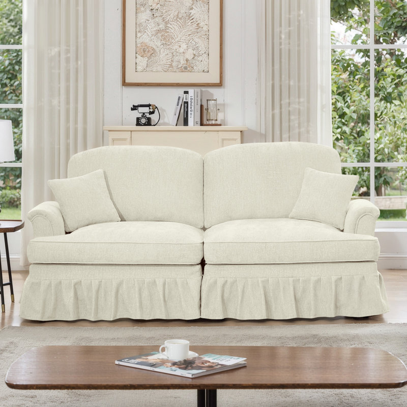 Elegant Mid Century Oversized Large Two Seater Sofa