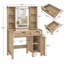 Meuble-lavabo Decoda Farmhouse avec miroir et lumières-88944042