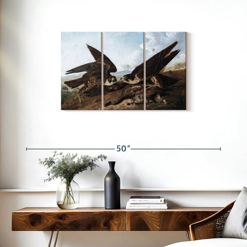 Brampt Peregrine Falcons, 20" H x 33" W