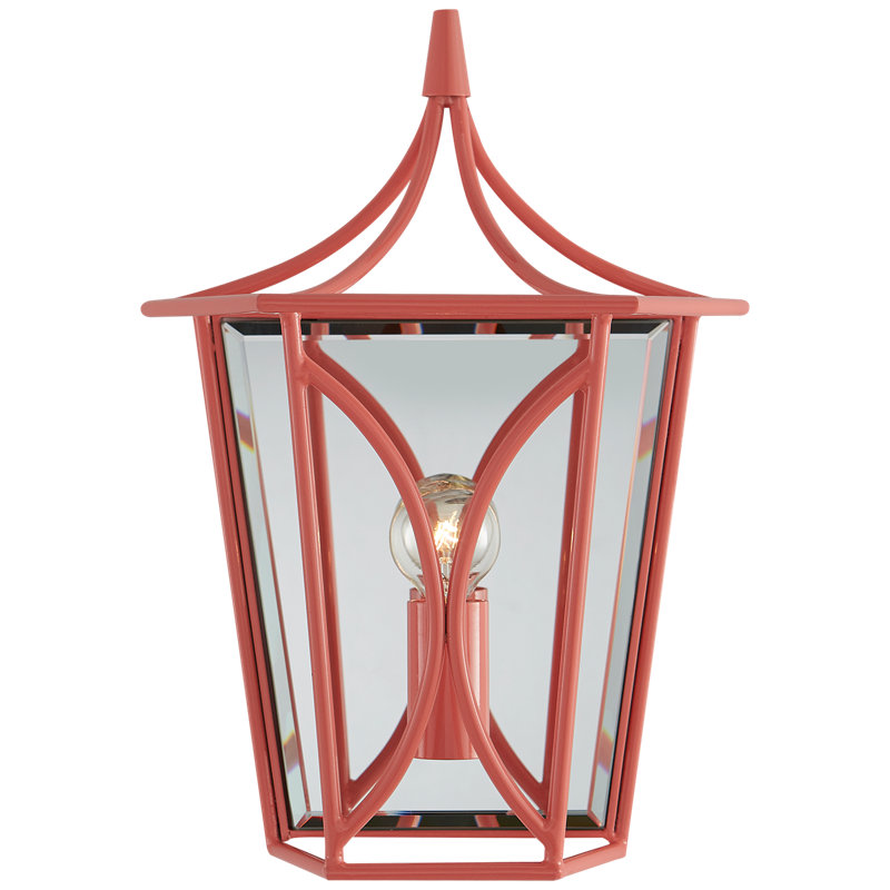 kate spade new york Cavanagh Mini Lantern Sconce, Coral