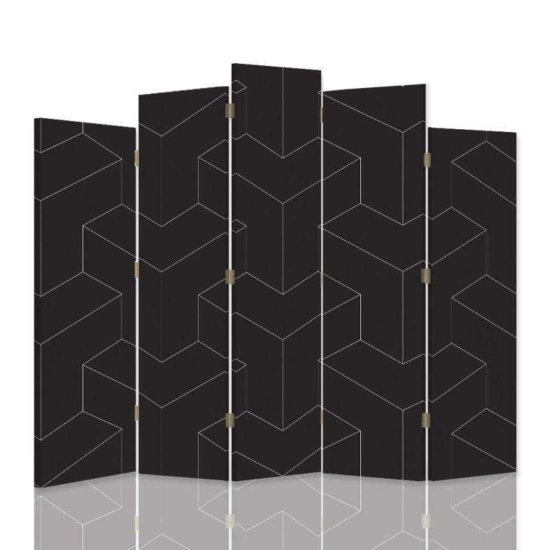 Wyckoff 180cm W x 170cm H 5 - Panel Folding Room Divider